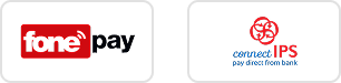 Fonepay and Connect IPS payment service logos displayed side-by-side.